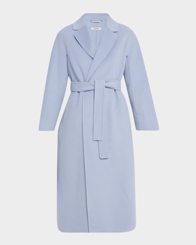 Esturia Wool Belted Wrap Coat